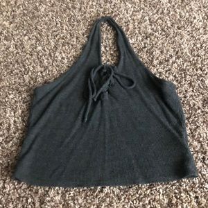 Grey halter top